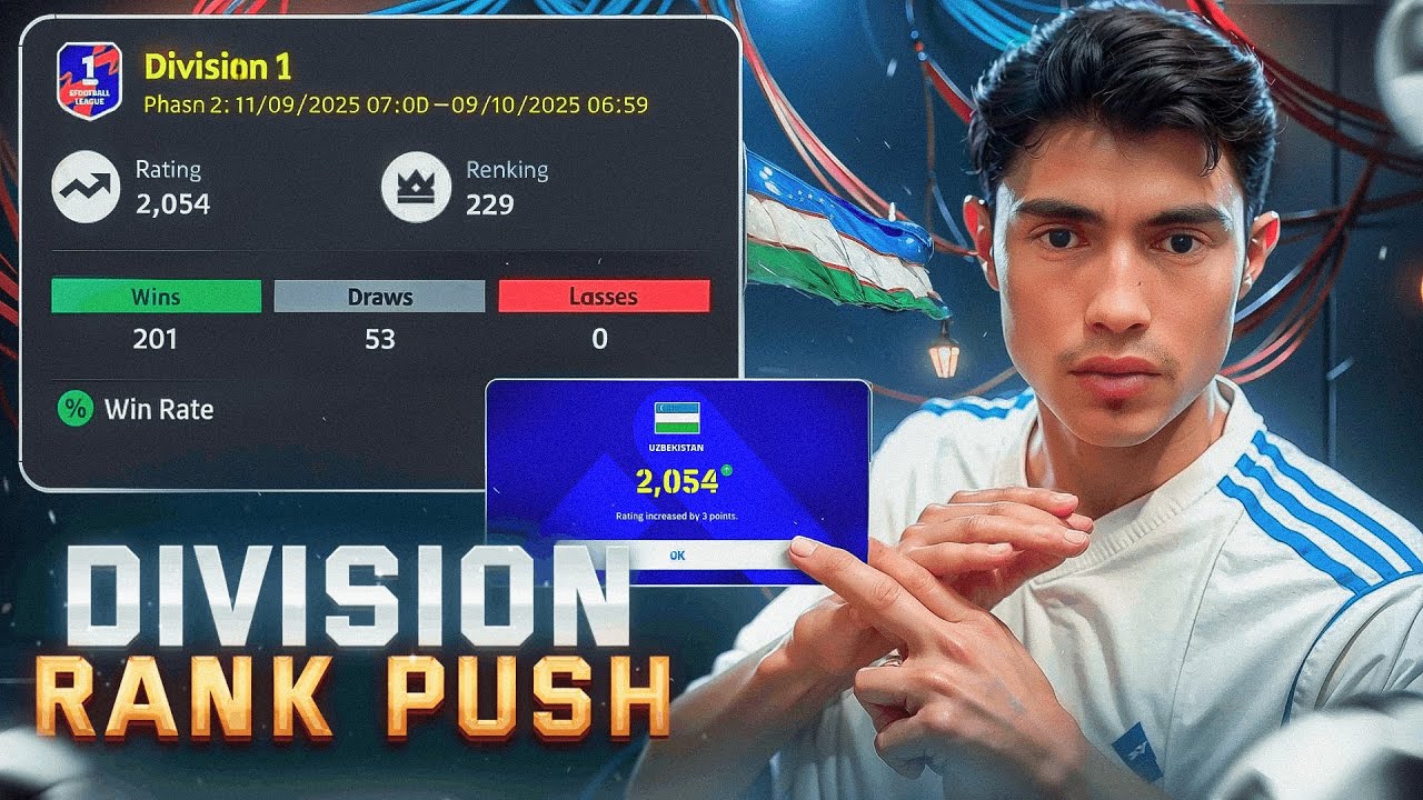 DIVISION RANK PUSH UZBEKCHA