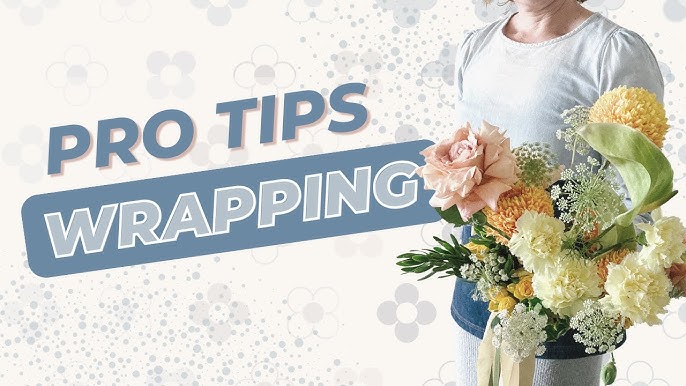 3 Easy Ways to Wrap Flowers - Homey Oh My