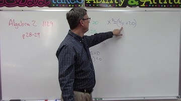 Algebra 2 1129 pgs 28-29