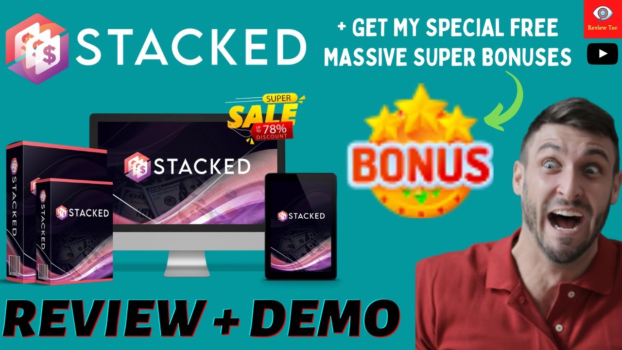 STACKED Review, Bonuses & Demo I STACKED I stacked review I STACKED demo STACKED bonus Review Tec #8