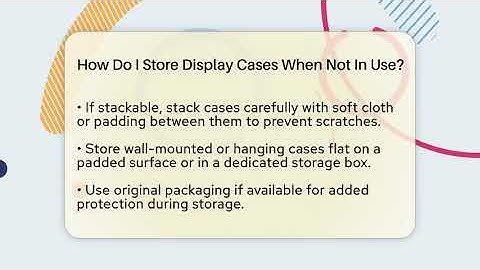 How Do I Store Display Cases When Not In Use? - The Memorabilia Zone