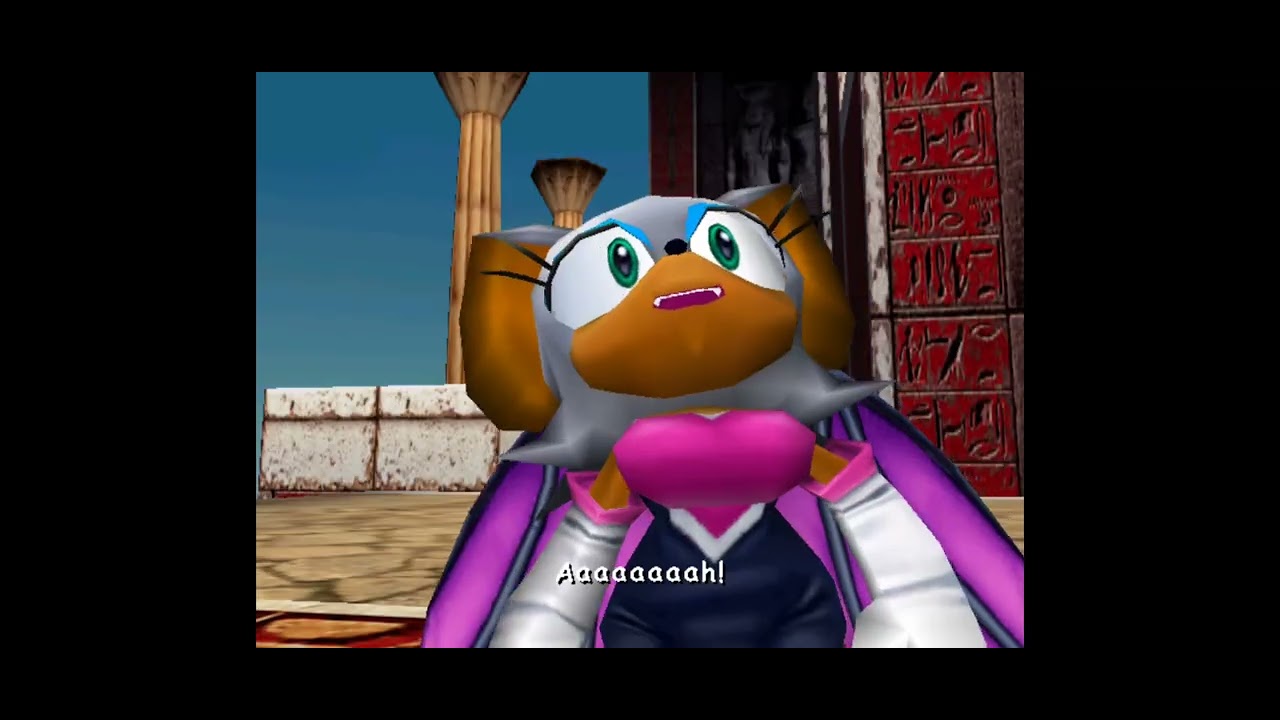 Sonic Adventure 2 - knuckles and rouge first meeting