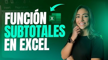 Cómo Usar La Función SUBTOTALES en Excel [TUTORIAL COMPLETO]
