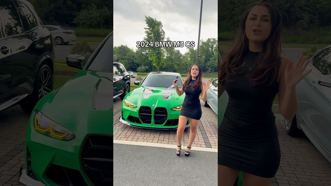 2024 BMW M3 CS in signal green☘️ #bmw #bmwm #bmwm3 #carshorts