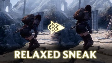 Skyrim Mod - Relaxed Sneak Animations