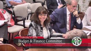 Budget & Finance Committee - February 7, 2019