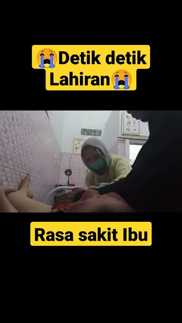 Viral detik detik Melahirkan