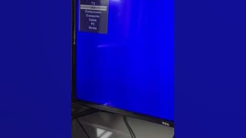 How to change input on a TCL 32D2700 without a remote