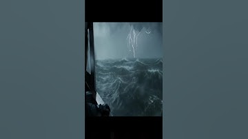 WHAT WAS THAT?! Caught on Camera During a Storm #shorts #mystery #creature #ocean  #caughtoncamera