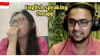 Estou aprendendo ingles conversando com estranhos neste aplicativo gazinahian