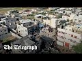 Gaza: Drone footage shows civilians search for bodies after Israel strike Rafah