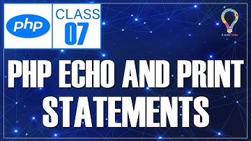 PHP echo and print Statements in Urdu/ Hindi | eTutor Urdu