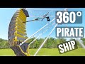Flat Ride 360 video Pirate Ship Roller Coaster Carousel 360° POV 4K PSVR