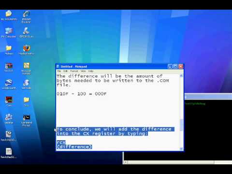 [ASM] Tutorial 1: Printing 'Hi' in Debug.com