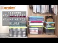 台灣KEYWAY KT500 好運密封整理箱-3入-多色可選 product youtube thumbnail