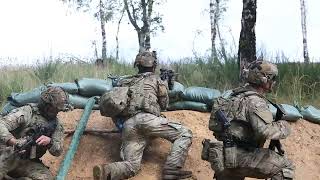 Soldier Trench Clearing Warfare Training: U.S. Army in Germany