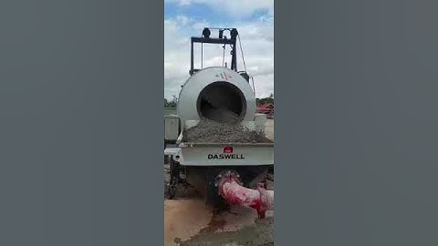 Daswell DMP50 Concrete Mixer Pump is Working in Indonesia