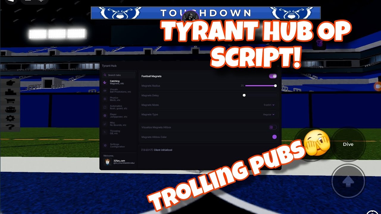 Trolling pubs without them knowing im using tyrant hub #fyp #hacks # ...