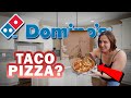 Trying Dominos Cheeseburger Pizza and Taco Pizza | NOT GREAT!!