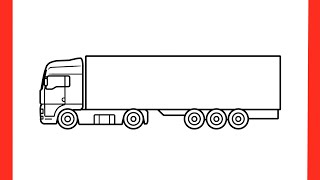 How To Draw A Truck Step By Step Drawing Long-Range Truck Man Tgx Easy