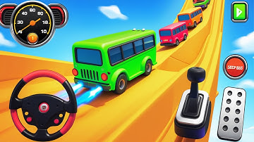 Crazy Bus Mega Ramp Impossible Racing Bus Stunts Impossible Tracks Android Gameplay Video P-03 #4