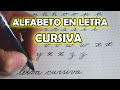 CALIGRAFÍA: Cómo ESCRIBIR el ABECEDARIO en letra CURSIVA minúscula