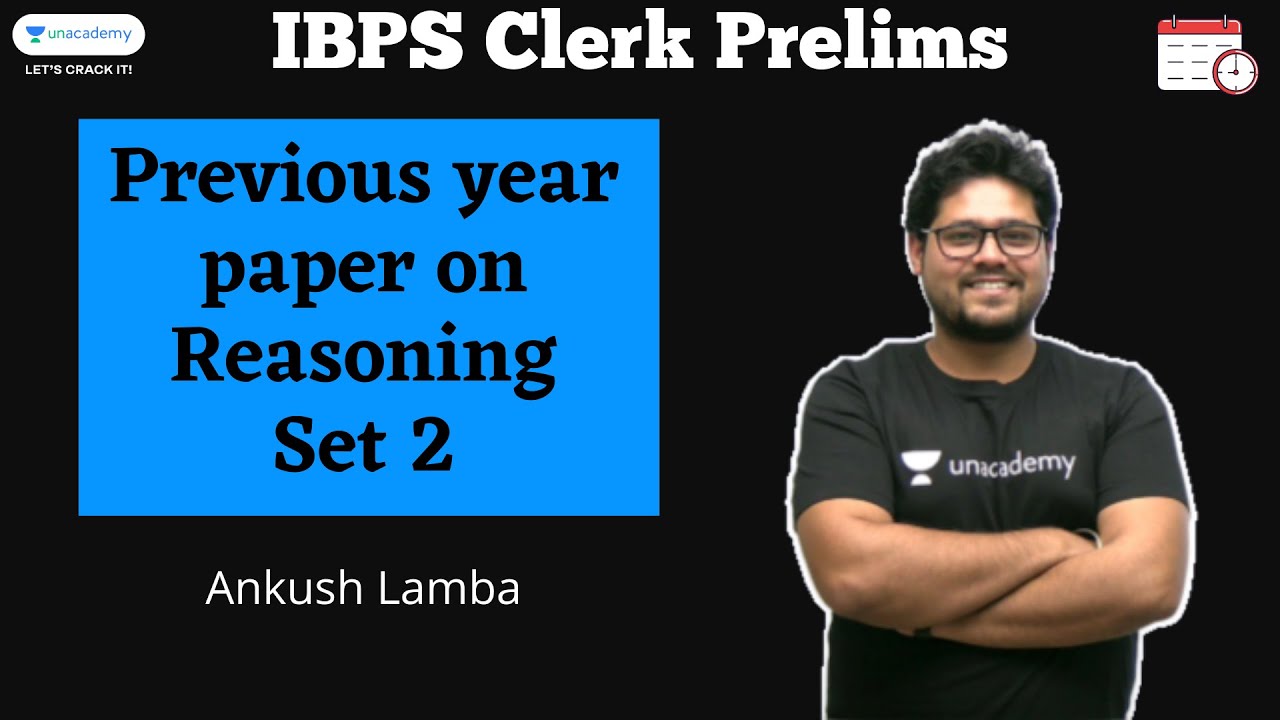 IBPS Clerk 2020 | Previous Year Paper on Reasoning | Set 2 | Ankush ...