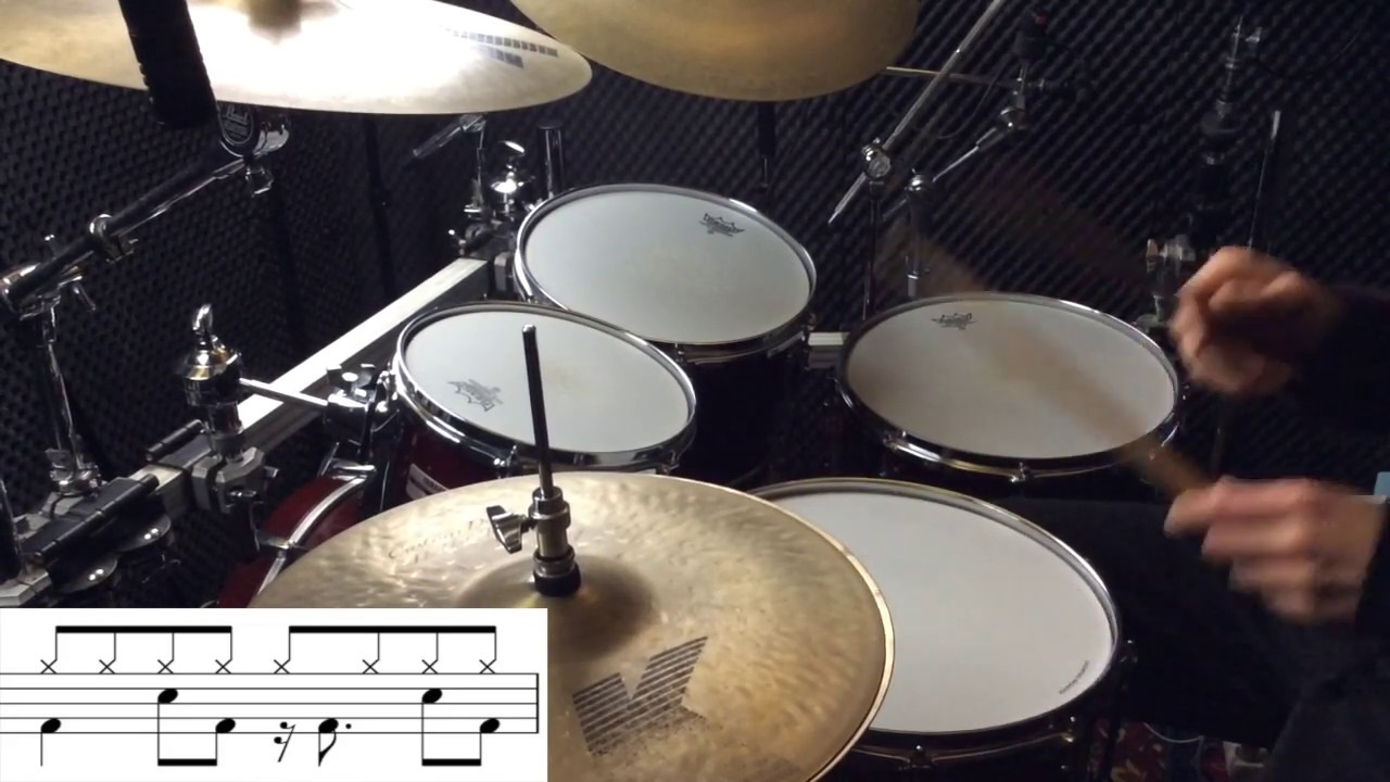 Sixteenth Note Bassdrum Grooves #2 - YouTube