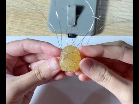 How to wire wrap a round tumbled stone