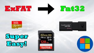 How to Format SD card or USB drive to FAT32 easy and quick!