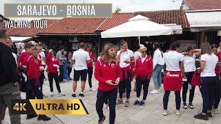SARAJEVO, BOSNIA HERZEGOVINA - 4K WALKING TOUR - TRAVEL 2023