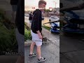 Mustang big crash caught on camera youtubrshorts shorts mustang