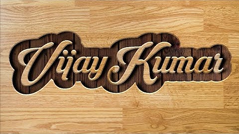 3D Text/Name in Wooden Material Tutorial Hindi! Pixel Lab!