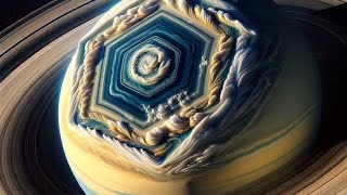 Unraveling Saturn's Mysterious Hexagonal Storm#saturn#space#solarsystem#planet