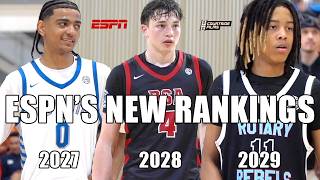 ESPN'S UPDATED BASKETBALL RANKINGS! Class of 2027-2029! Wealth