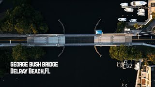George Bush Bridge Delray Beach,Fl 4K Drone Footage Dji Mini 3 Pro