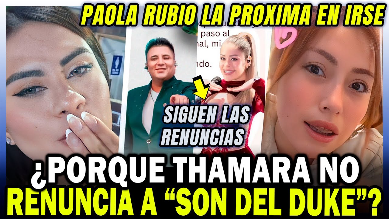 MÁS RENUNCIAS en SON DEL DUKE, pero THAMARA GOMEZ sigue PROMOCIONANDO CONCIERTOS ¿TIENE PRIVILEGIOS?