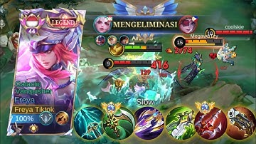 FREYA GOLD LANE VS RUBY GOLD LANE GAMEPLAY!! WHO WILL WIN?! FREYA REVAMP - MLBB