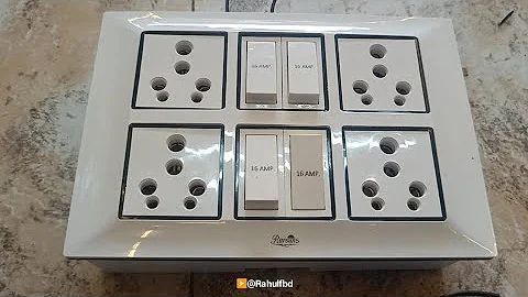 12 modular board wiring power board 4 sokit 16a 4 switch board wiring #wiring #boardwiringconnection