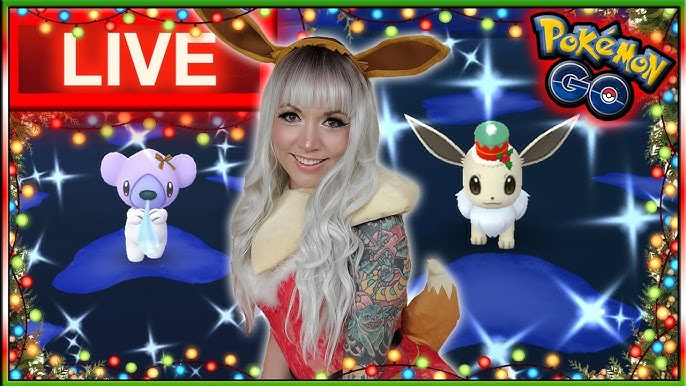 Shiny Holiday Hat Eevee Live : r/TheSilphRoad