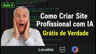 Como criar site profissional com IA - Grátis de Verdade - Aula 2 #inteligenciaartificial
