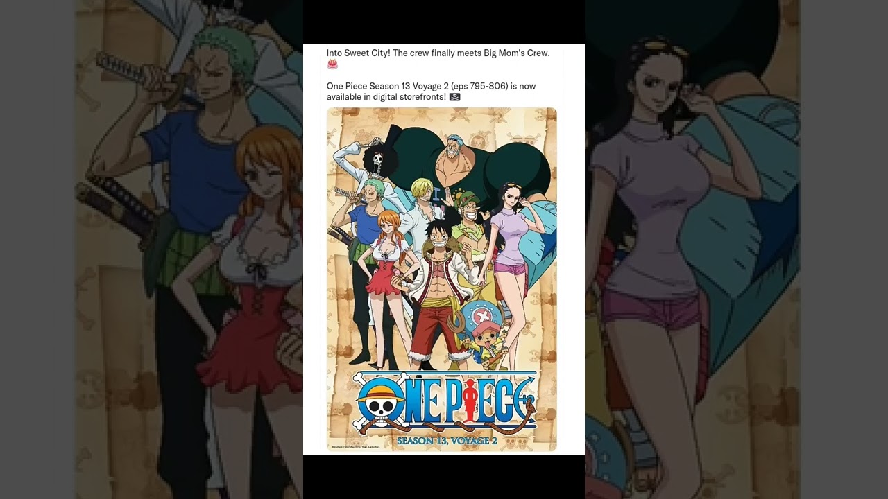 One Piece US on X: More Whole Cake Island dubs are sure to hit the spot!😋  #OnePiece Season 13 Voyage 2 (Eps 795-806) is now streaming on @Funimation  👀🏴‍☠️ WATCH:   /