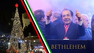 Dr. Farouk Shami Lights the Bethlehem Christmas Tree | A Message of Unity, Peace, & Hope