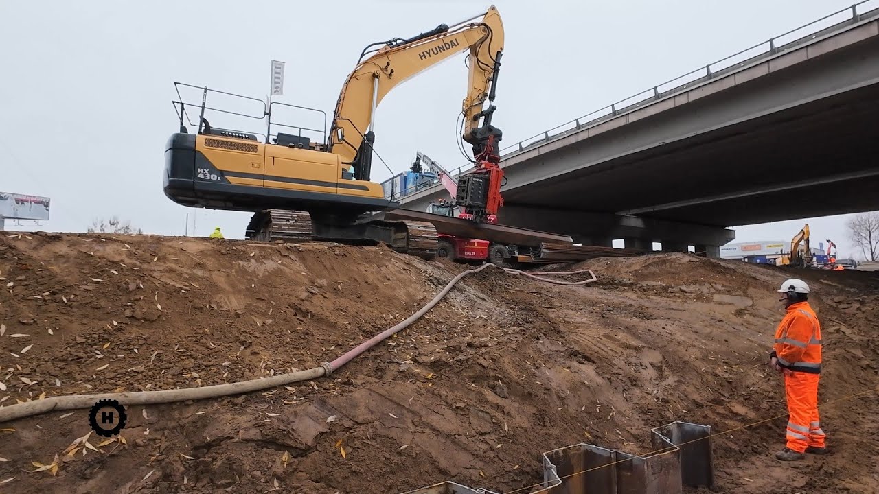 Stavitelé v akci | ep.21 - Beranění štětovnic na křižovatce D1/D2 | WITEK