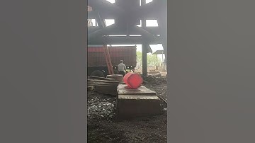 Dangerous high-temperature forging!Forge rectangular iron blocks into giant cylindrical iron blocks!