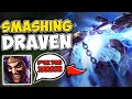 I destroyed this draven one trick with xerath support in high elo - League of Legends