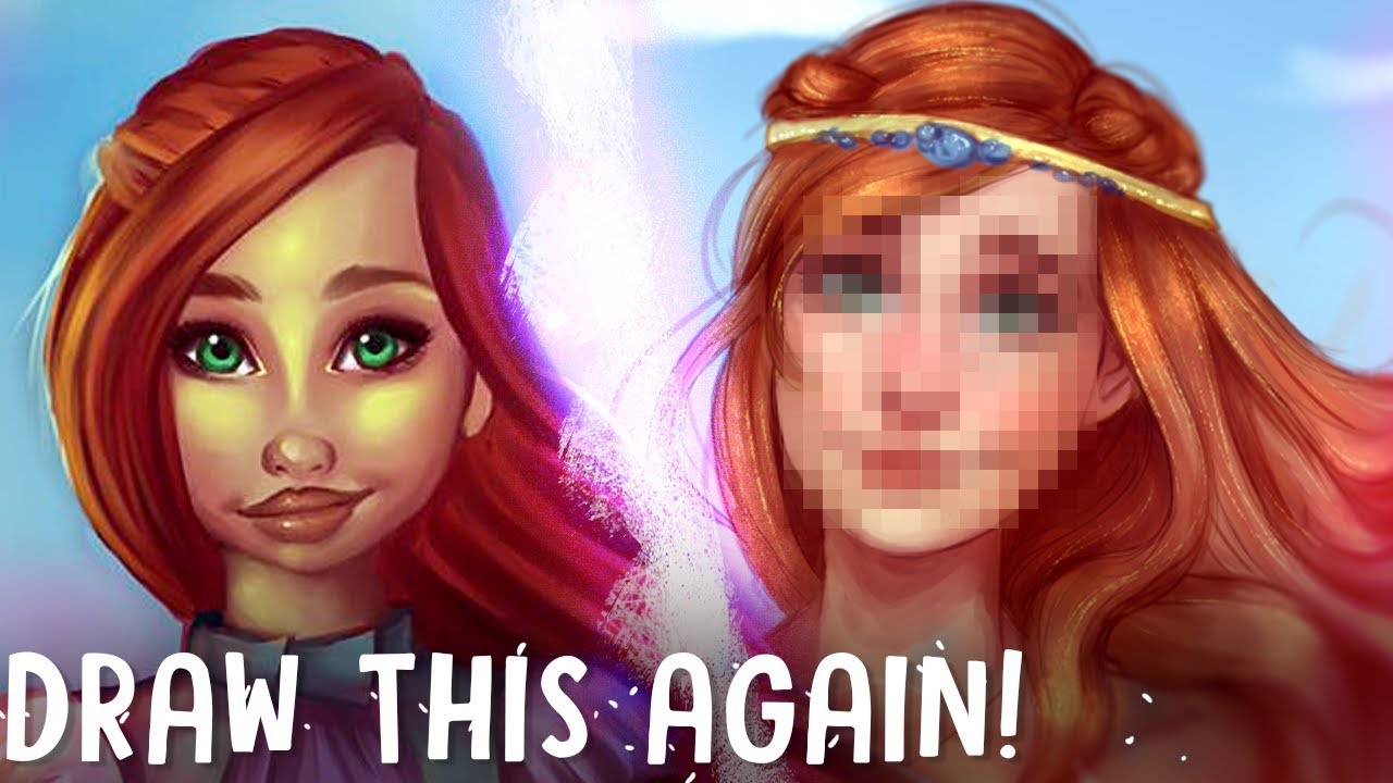 DRAW THIS AGAIN! Challenge - OC Timeline (Ember) | Jenna Drawing - YouTube