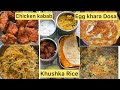 Lunchbox  khuskha ricehomemade chicken kababegg khara dosa recipeslunchbox