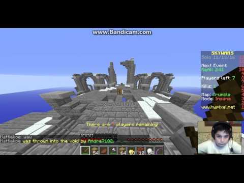 Minecraft sky- wars part 2-3 კილის მაგივრად ჩამითვალეს ორი!!!