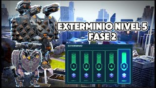 [WR] EXTERMINIO NIVEL 5 FASE 2 ! hay lo tienen pilotos ¡ | War Robots | Gameplay
